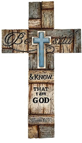 Gwezmxs Kruzifix Wandkreuz aus Holz, Vintage Jesus Kreuz Christliche Deko - 20x30cm