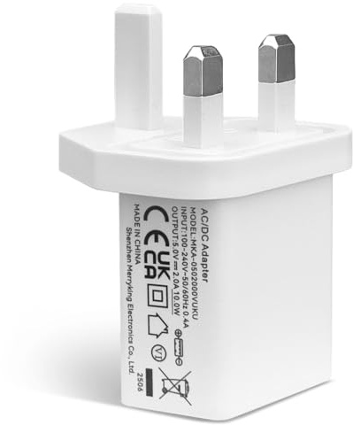 ANLINK 5V 2A 10W USB Wall Charger, Wall Plug AC Power Adapter, Compatible with Security Camera, Phone, Tablet and More USB Powered Devices-White