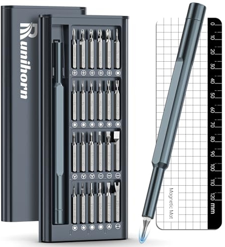 26 in 1 Feinmechaniker Schraubendreher Set, Mini Schraubenzieher Set, Magnetische Präzisions-Schraubendreher Reparatur Kit für Phone, Uhren, Macbook, Laptop, PS4, PS5, PC, Brille, Switch, Xbox, usw