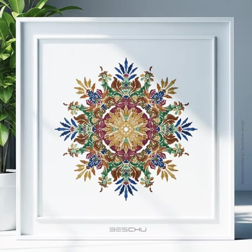 Mandala Muster v19 Schablone Malen Wand Deko NEU 50x50 cm