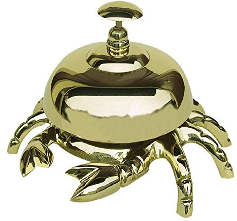 Sonnette de table maritime crabe en laiton