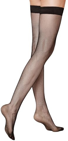 KUNERT Damen Strumpfhosen Raffinesse Net Netz Black 0500 44-46