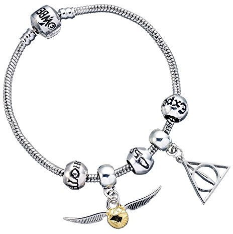 The Carat Shop Charm-Armband, Harry Potter, versilbert