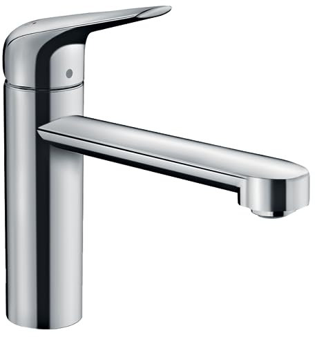 hansgrohe Küchenarmatur (Wasserhahn Küche 360° schwenkbar, hoher Komfort-Auslauf 120mm, Standardanschlüsse) Chrom