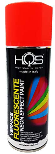 4R Quattroerre.it HQS Bomboletta di Vernice Spray Fluorescente Rosso 400ml