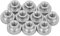 M3 Vernickelter Kohlenstoffstahl Handfest Rändelmuttern Griff mit Muttern(M3（10pcs）)