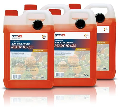 EUROLUB 4X 5 L Liter KLAR Sicht Sommer RTU SCHEIBENREINIGER GEBRAUCHSFERTIG