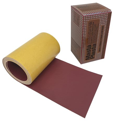 Lederreparatur-Set selbstklebend für Sofa, Autositz – Rot 150×10cm | All‑in‑One selbstklebende Lederreparatur von MastaPlasta – Polsterqualität, starker deutscher Kleber; keine Werkzeuge nötig