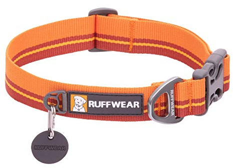 RUFFWEAR Flat Out Collar, Klassisches Hundehalsband für Kleine Hunderassen, Einstellbare Passform, Größe S (28-36 cm), Autumn Horizon