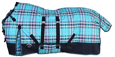 Challenger 1200D Turnout Waterproof Fleece Lined Medium Winter Blanket Teal 596LG