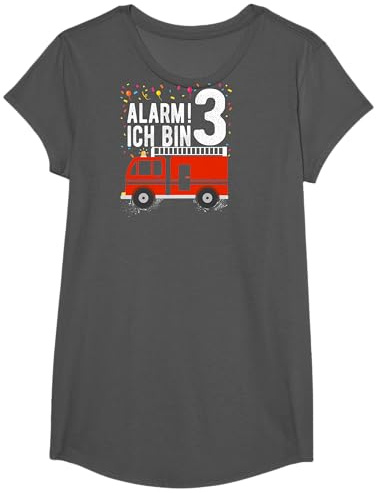 Geburtstag Feuerwehrauto 3 Jahre Junge Geschenke Jungen T-Shirt