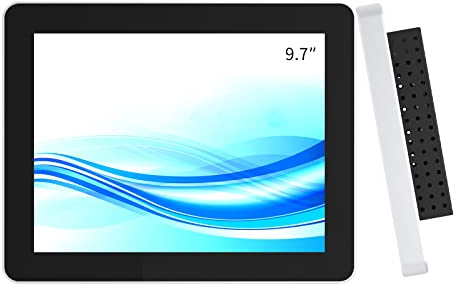 GreenTouch 9.7 Inch Wall Mounted Touch LCD Display Monitor-1024 * 768 Resolution - HDMI/VGA/DVI Input for Industrial Control