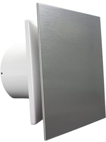 Fantronix NAZAIR 100 mm Modern Bathroom Extractor Fan with Timer Quiet Ceiling Wall Mounted Condensation Elimination- 4 inch Silent Air for Controlled Timed Ventilation of Shower House Kitchen