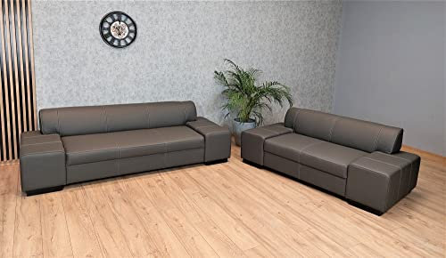 Quattro Meble Echtleder Sofagarnitur London 3+2 Ledersofa Echt Leder Couchgarnitur Möbel Set große Farbauswahl !!!
