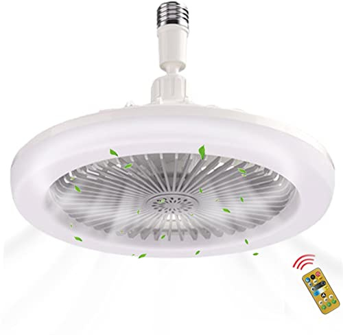 Ventilateur de Plafond XINXI avec Lumière LED et Télécommande pour Chambre à Coucher