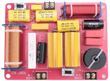 yilin 1 Pièce Diviseur de Haut-Parleur Audio 2 Voies HiFi Filtre Croisé Haute Fidélité 500W