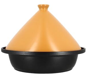 MENASTYL - TAJINE D30CM FOND ALLUMINIO INDUZIONE COPERCHIO IN CERAMICA GIALLO - 6020032