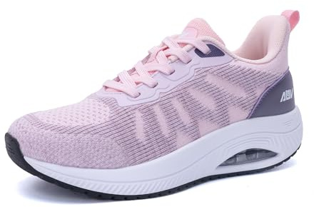 SHNMAE Women Arch Support Walking Shoes,Orthotic Non Slip Sneakers Comfort Working Shoes for Foot Pain Relief Size 7.5