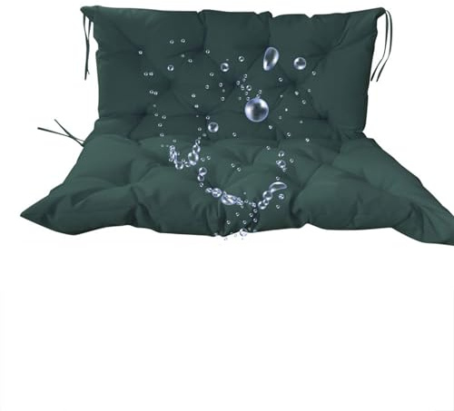 HUJZJY Gartenpolster 100x100cm, Bankauflage Sitzkissen Rückenkissen Outdoor Polsterauflage, Gartenbankauflage für Gartenmöbel Bankkissen Sitzauflage für Gartenbank Hollywoodschaukel