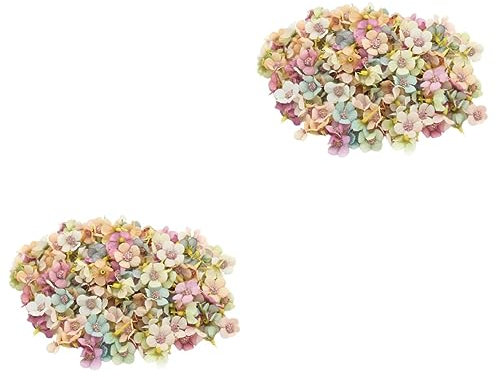 ABOOFAN 100 STK Simulation Seidenblumenkopf Blumenköpfe Basteln Blumenköpfe Aus Stoff Rosenköpfe Aus Seide Hochzeitsdekoration Seidenblumenornament Blumengirlande Lieferungen Künstlich