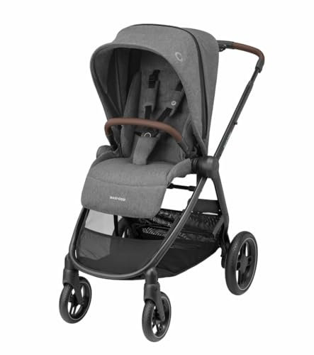 Maxi-Cosi Street Kinderwagen,0–4 Jahre, einhändig zusammenklappbar, mit Maxi-Cosi Babyschalen kompatibel, XL-Korb, Essential Grey