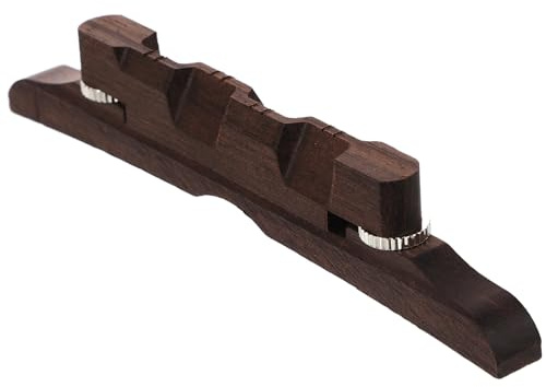 Vaguelly Mandolin Easy to Use Bridge Rosewood Replacement Random Color Musical Instrument Part Wooden Mandolin Bridge for Repair and Performance