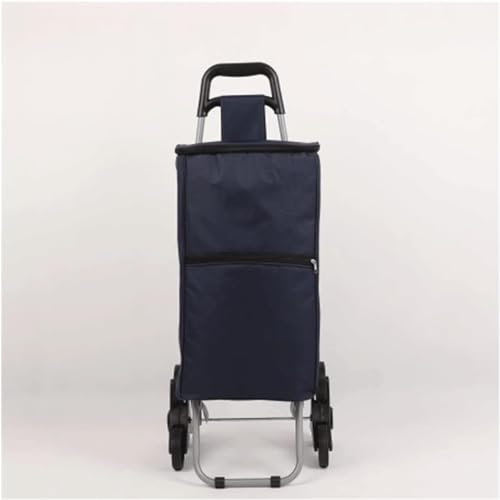 Einkaufstrolley Einkaufswagen mit Sitz, Einkaufswagen mit Rädern, Einkaufswagen, zusammenklappbarer Einkaufswagen, Einkaufswagen, Treppensteigerwagen Stabilität