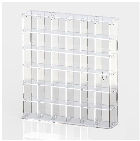 Acryl Vitrine Schaukasten, Vitrine, Große Kapazität Figuren Ständer, Sammlerstücke Organizer, Spielzeugmodelle Kuriositäten Aufbewahrung Regal, Home-Office-Ornamente Box((L x W x H) 23x4.5x26CM)