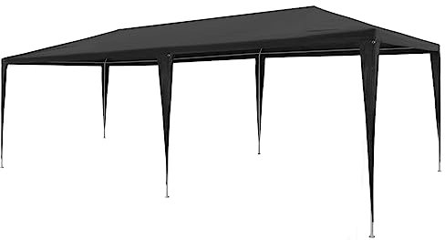 Rasen & Garten, Outdoor-Wohnen, Außenstrukturen, Vordächer & Pavillons, Partyzelt, 3 x 6 m, PE, Anthrazit