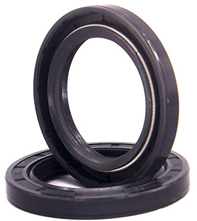 MEYINGOU Deckel des Wellendichtrings Doppellippe, 2 Stück TC/FB/TG4 Skelett-Öldichtringe, ID 8–19 mm NBR-Doppellippendichtung for Rotationswellen-Dichtungslippe(15x35x7mm)