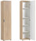 Home Collective Schmaler Mehrzweckschrank 40 cm breit mit 1 Tür & 4 Einlegeböden, Universalschrank Haushaltsschrank für Haushalt, Flur, Büro oder Schlafzimmer, 40x35x184 cm (BxTxH), Sonoma Eiche