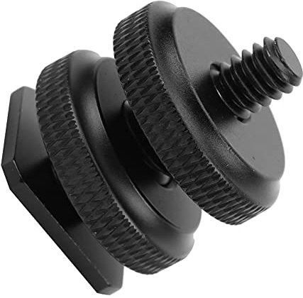 Kamera-Blitzschuh-Montageadapter, 1/4-Zoll-Kamera-Montageschraube für Blitzschuh-zu-Stativ-Schraubenadapter