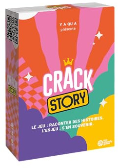 CRACK STORY – Jeu d’Ambiance Créatif et Addictif | Jeu de Société et de Cartes à Histoires | 2 à 8 Joueurs | Dès 10 Ans | Français