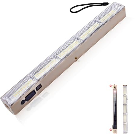 Eleganted Lanterna da Campeggio, 3 modalità con Base Magnetica, 192 LED Barra Luminosa da Lavoro, 6000mAh Luci Portatili Ricaricabili USB per Home, Campeggio