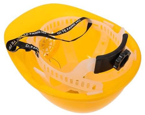 SOIMISS Schutzhelm-Fan BAU von Schutzhelmen Sonnenschutz am BAU Lüfter groß Solar- hart Schutzhelm mit solarbetriebenem Bauschutzhelm Arbeitskappe Bauhut Männer Plastik Yellow