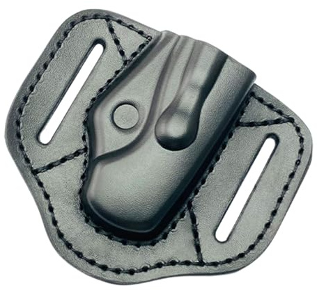 Messerscheide für Gürtel, Klappmessertasche, Messerholster aus Leder mit Gürtelschlaufe für Camping, Wandern, Bergsteigen, Jagen