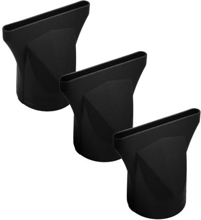 VALICLUD Beccuccio Phon Silicone 3pezzi, Accessorio per Asciugacapelli Resistente a Alte Temperature, Concentratore per Salone e Uso Domestico