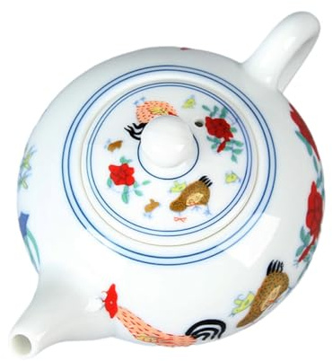 EPIGEIST Teiera in Ceramica Resistente al Calore 230Ml Manico Ergonomico Bollitore Piccolo per Tè in Porcellana Decorativa Adatta per Uso Domestico