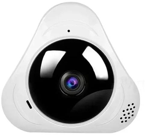Pinafresa CCTV Small Camcorder Fisheye IP Cam 360° Wifi Panoramic Camera 1080P HD Security Protection Home Night Vision