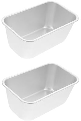 DOITOOL Molde para Pan de Aluminio 2 Piezas Molde para Hornear Pan para Cocina Suministros para Hornear Utensilios para Panadería Utensilios para Tostadas Apto para Horno