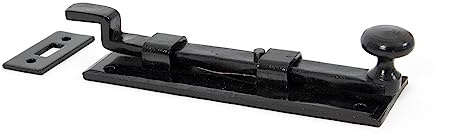The Anvil Türriegel mit Knauf, gekröpft, Schwarz, schwarz, 33979