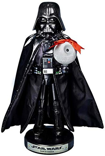 Kurt Adler Darth Vader with Death Star Nutcracker, 10-Inch,Black