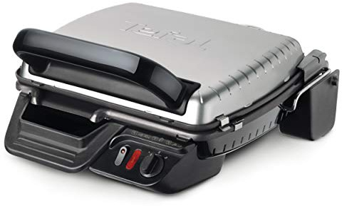 Tefal ?ontactgrill Classic-Plancha Grill (2000 W, 2 Posiciones de cocción, Placas extraíbles antiadherentes), Color Gris, Metal