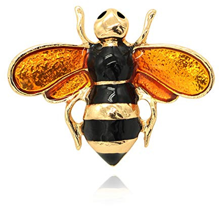 KristLand Broche De Abeilles Scarabée Vintage Broche Insectes Mignons épingles émail avec Cristal Broches Corsages Accessoires Bijoux Cadeaux Vêtements