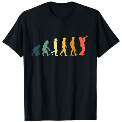 Trompeter Geschenk Retro Evolution Trompete T-Shirt