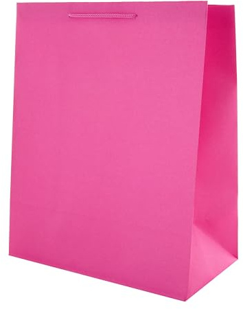 Hallmark Große Geschenktüte für verschiedene Anlässe – einfarbig Hot Pink