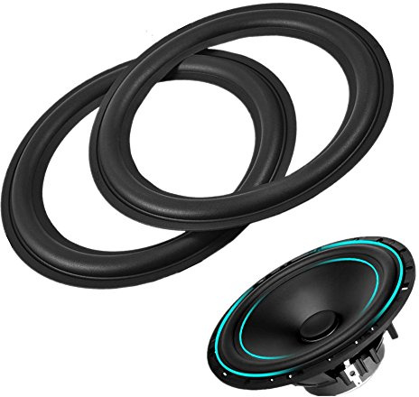 Tangxi Gummikanter, 2 st 20 cm högtalare gummikant surroundreparation gummi woofer kant reparationsdelar för, högtalare
