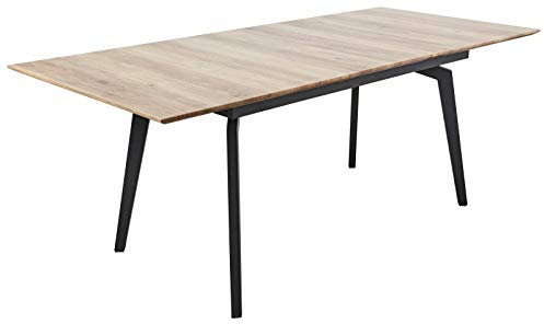 Reality Esstisch Shanghai Eiche Antik Schwarz Ausziehbar Küchentisch Küche MDF Metall