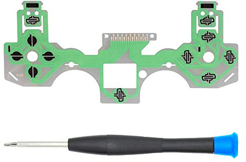 MMOBIEL Flex Ruban de remplacement du clavier en film conducteur pour manette PlayStation PS4 Dualshock 4 JDS-001 / JDS-011 INCL (+) Tournevis