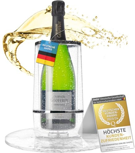 Dimono® Flaschenkühler doppelwandiger Weinkühler Thermo Sektkühler für Wein-Flaschen, Sekt, Champagner und Wasser